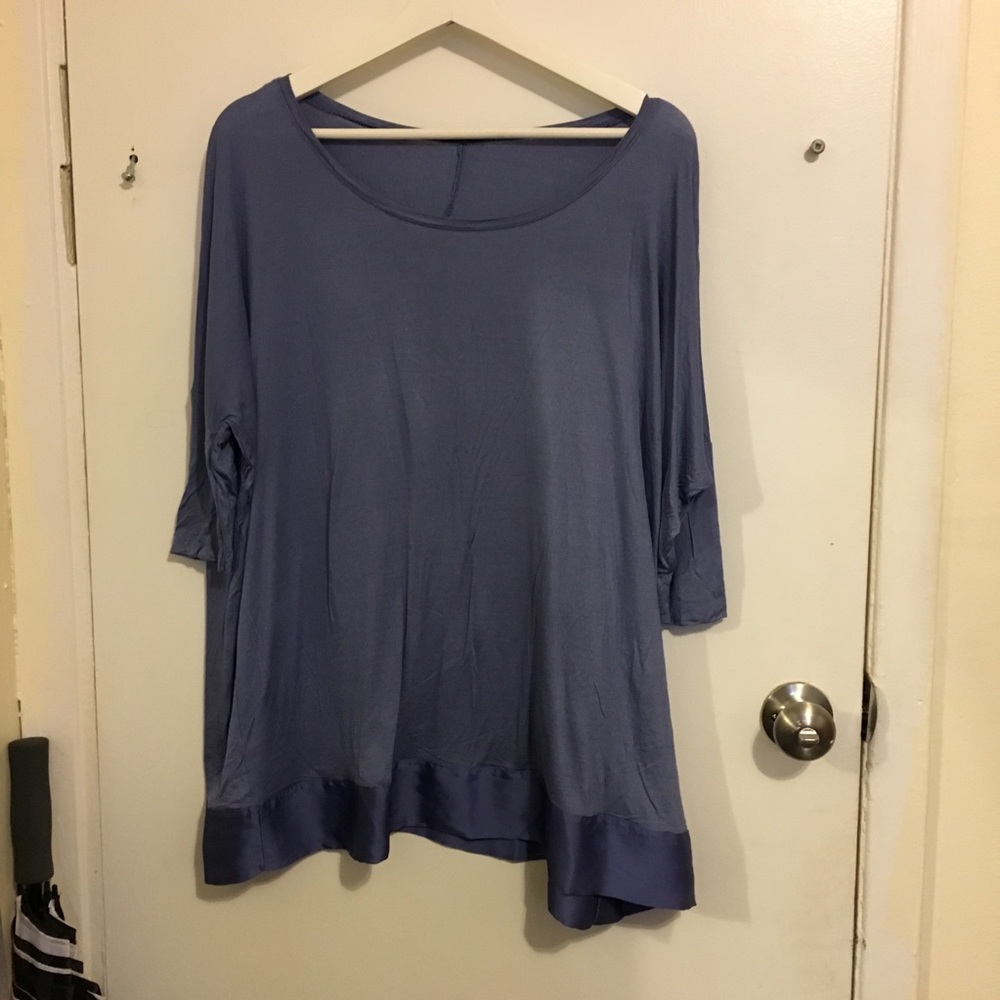 H&M Bat sleeve Satin Hem Tunic